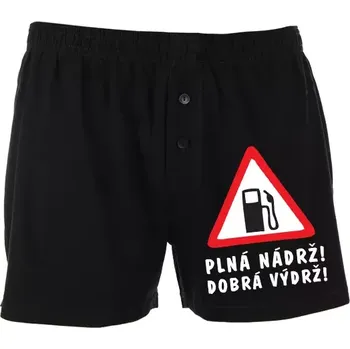 Trenýrky Trenýrky - Plná nádrž, dobrá výdrž XL černá