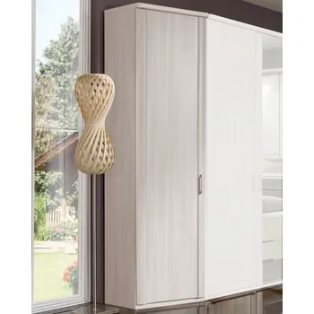 Šatní skříň Zkosená skříň Luxor 47 cm, polární modřín, levá