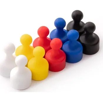 Dekorativní magnet UNIMAGNET Magnety kancelářské Figurky 10 ks MIX barev