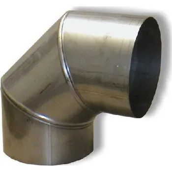 Kouřovod nerezové 150 mm odkouření - kouřovody - koleno tl0,8 mm - 90°
