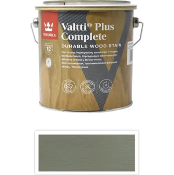barva a nátěr na dřevo TIKKURILA Valtti Plus Complete - matná tenkovrstvá lazura 2.7 l Suvi 5065 - Venkovní barva na dřevo
