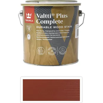 barva a nátěr na dřevo TIKKURILA Valtti Plus Complete - matná tenkovrstvá lazura 2.7 l Kettu 5056 - Venkovní barva na dřevo