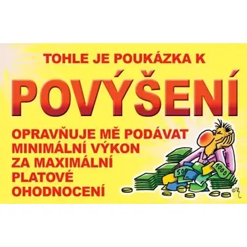 Žertovný předmět Poukázka k povýšení