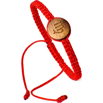 Náramek WUX Macrame znamení Panna VELIKOST NÁRAMKU: Pánská....18cm, BARVA PROVÁZKU: Žlutá neonová, PRŮMĚR PROVÁZKU: Ø 1mm