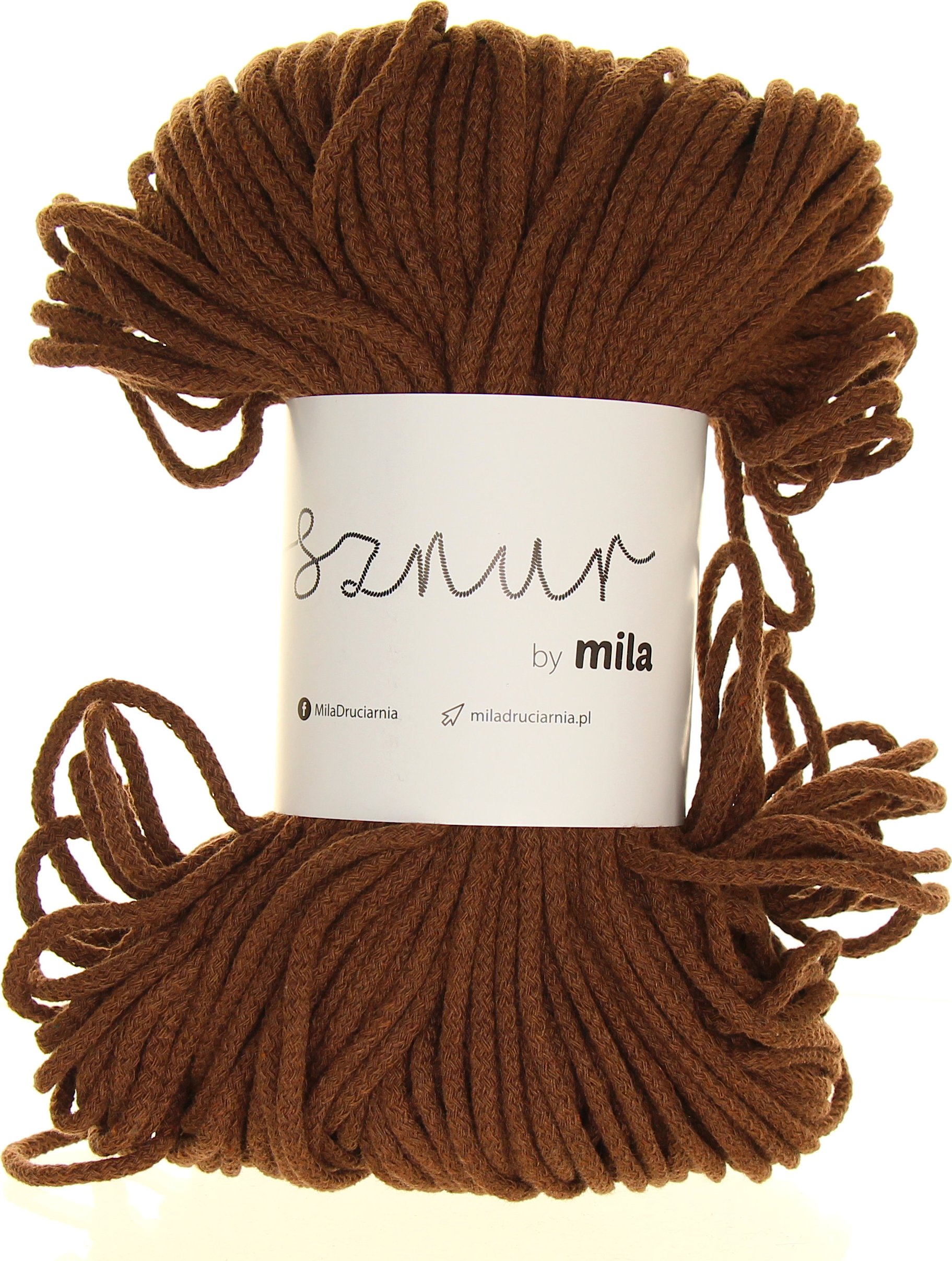 Šňůry Mila 3 mm hnědá