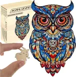 Dřevěné puzzle Sova 177 dílků Kruzzel