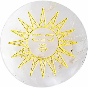 Křišťál tácek Slunce - dekorace cca 5,5 cm