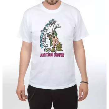 Pánské tričko Rybářské tričko – Petrův zdar XXXL bílá