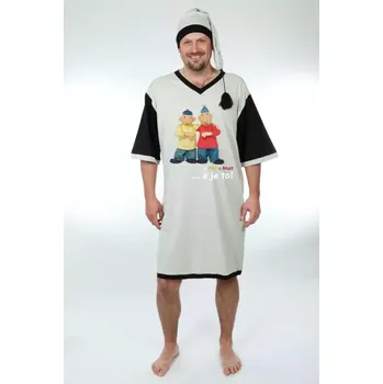 Dámské noční prádlo Gesto - Noční košile Gentleman XL šedá