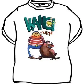 Pánské tričko Vtipné tričko - Kanci obecní XXL bílá
