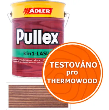 Lak na dřevo ADLER Pullex 3in1 Lasur - tenkovrstvá impregnační lazura 4.5 l Palisandr 4435050050 - Venkovní barva na dřevo