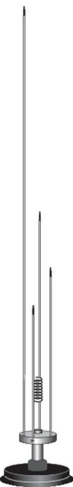 Albrecht Antenne Mobile Magnétique Sky-Scan Mag 1300 - 25-1300 MHz Avec Câble 4m BNC Pour Talkie-Walkie Et Scanner