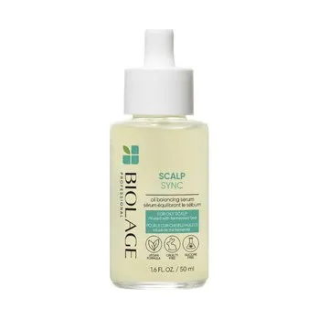 Vlasová regenerace Biolage ScalpSync Oil Balancing Serum bezoplachové vlasové sérum pro rovnováhu mastné pokožky hlavy 50 ml