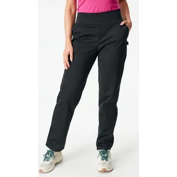 Dámské kalhoty Dámské softshellové kalhoty s fleecem pružné, Černá Velikost: M