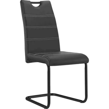 Jídelní židle Jídelní židle Queens, černá ekokůže