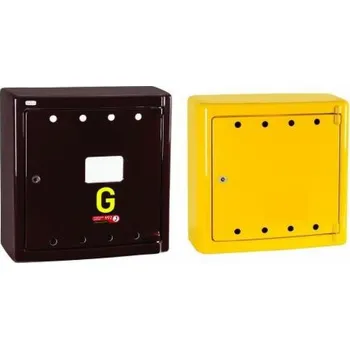 Úložný box Weba Nástěnný plynový box 600x600x250 rovný hnědý z KEN plastu (06-30-0600-52)