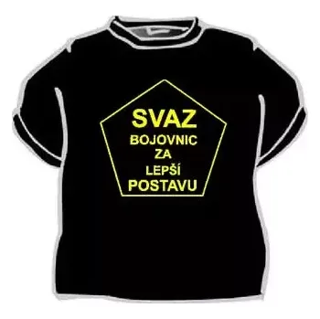 Dámské tričko Dámské vtipné tričko - Svaz bojovnic za lepší postavu XL černá