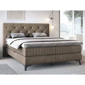 Postel Postel Lusaka 180x200 cm, hnědá látka