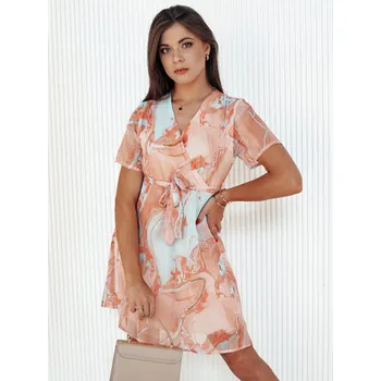 Dámské šaty Dámské šaty CHICLOVE EY2517 Barva: Oranžová, Velikost: L