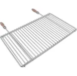 Grilovací rošt DEOS Nerezový grilovací rošt s nastavitelnou šířkou 60-70x37cm s rukojetí