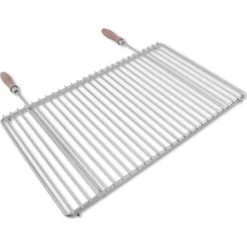Zahradní gril Grilovací rošt DEOS Nerezový grilovací rošt s nastavitelnou šířkou 60-70x37cm s rukojetí
