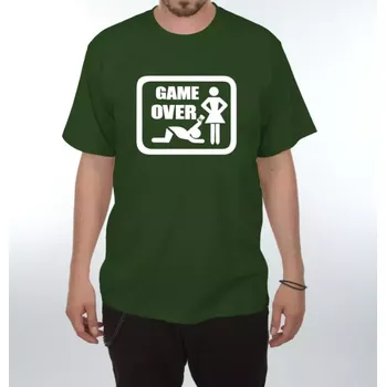 Pánské tričko Vtipné tričko - Game Over 2 M černá