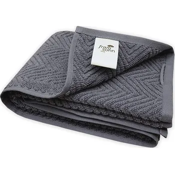 Ručník Ručník Ocean, BIO bavlna, antracitový, vlnkovaný vzor, 50x100 cm