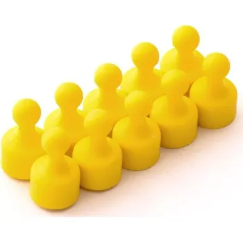 Dekorativní magnet UNIMAGNET Magnety kancelářské Figurky 10 ks žluté