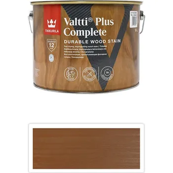 barva a nátěr na dřevo TIKKURILA Valtti Plus Complete - matná tenkovrstvá lazura 9 l Pouta 5052 - Venkovní barva na dřevo