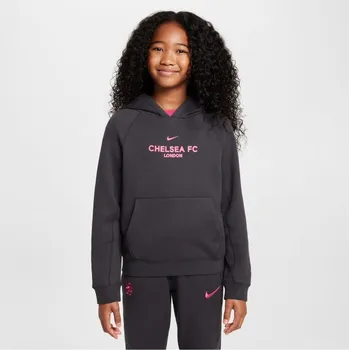 Nike Chelsea Third Pullover Hoodie Juniors Anthracite/Pink 9-10 let