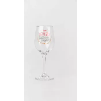 Sklenice Sklenice na víno - Nevěsta