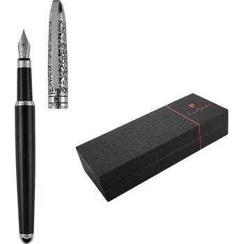 Plnicí pero PIERRE CARDIN JACQUES černo-stříbrné