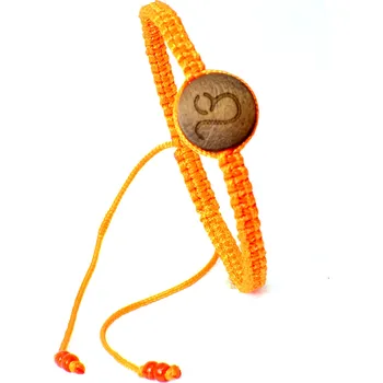 Náramek WUX Macrame znamení Lev VELIKOST NÁRAMKU: Dětská.....14cm, BARVA PROVÁZKU: Žlutá neonová, PRŮMĚR PROVÁZKU: Ø 2mm