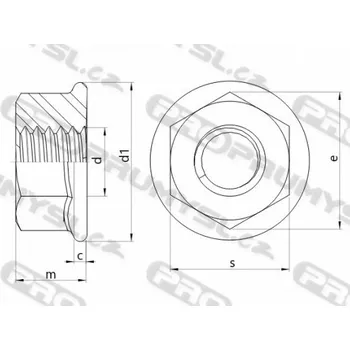 Matice Matice s límcem DIN 6923 M5 |10| pozink