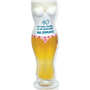 Sklenice Po čem toužíš 40 - prsatý půllitr