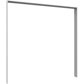 Šatní skříň Paspartový rám k šatní skříni Emden, 138 cm, bílý
