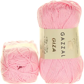 Příze Gazzal Giza 2496 světle růžová