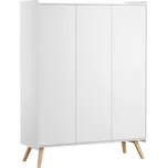 Dětská šatní skříň Vintage 3D, bílá