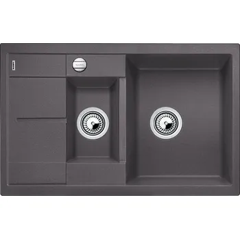 Granitový dřez Blanco Metra 6 S Compact Silgranit dřez, rockově šedá s automatickou zástrčkou (518876)