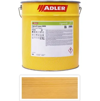 Lak na dřevo ADLER Lignovit Lasur - vodou ředitelná lazura na dřevo v exteriéru 18 l Modřín 53138 - Venkovní barva na dřevo
