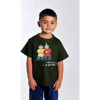 Pánské tričko Gesto - Tričko dětské Pat a Mat 122 černá