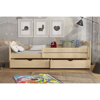 Masivní postel MATĚJ 80x200 cm s úložným prostorem