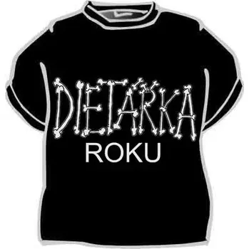 Dámské vtipné tričko - Dietářka roku XXXL černá