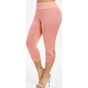 Dámské legíny Dámské legíny sportovní 3/4 délky Barva: Růžová, Velikost: L