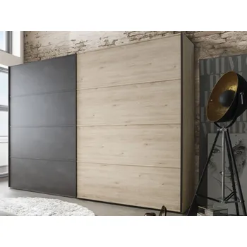 Šatní skříň Šatní skříň Brüssel, 250 cm, kamenný dub/šedá