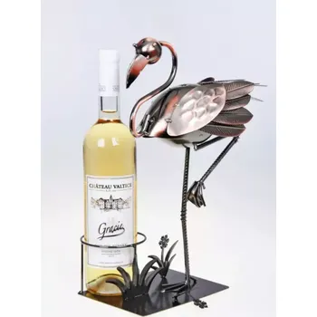 Stojan na víno Plameňák - stojan na víno
