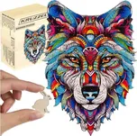 Dřevěné puzzle Vlk 170 dílků Kruzzel