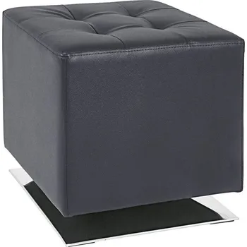 Taburet Taburet Beto, černá ekokůže