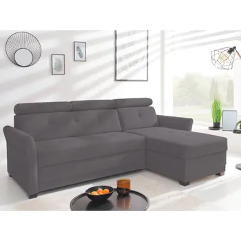 Sedací souprava Rohová sedací souprava Parris, tmavě šedá tkanina, pravý roh