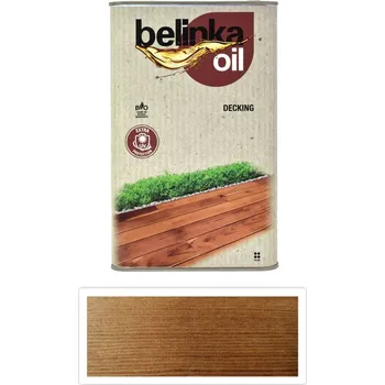 barva a nátěr na dřevo BELINKA Oil Decking - terasový olej 2.5 l Teak 203 - Venkovní barva na dřevo